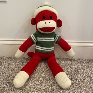 Dan Dee Collector’s Choice Sock Monkey Green White Stripe Shirt & Hat, 2012